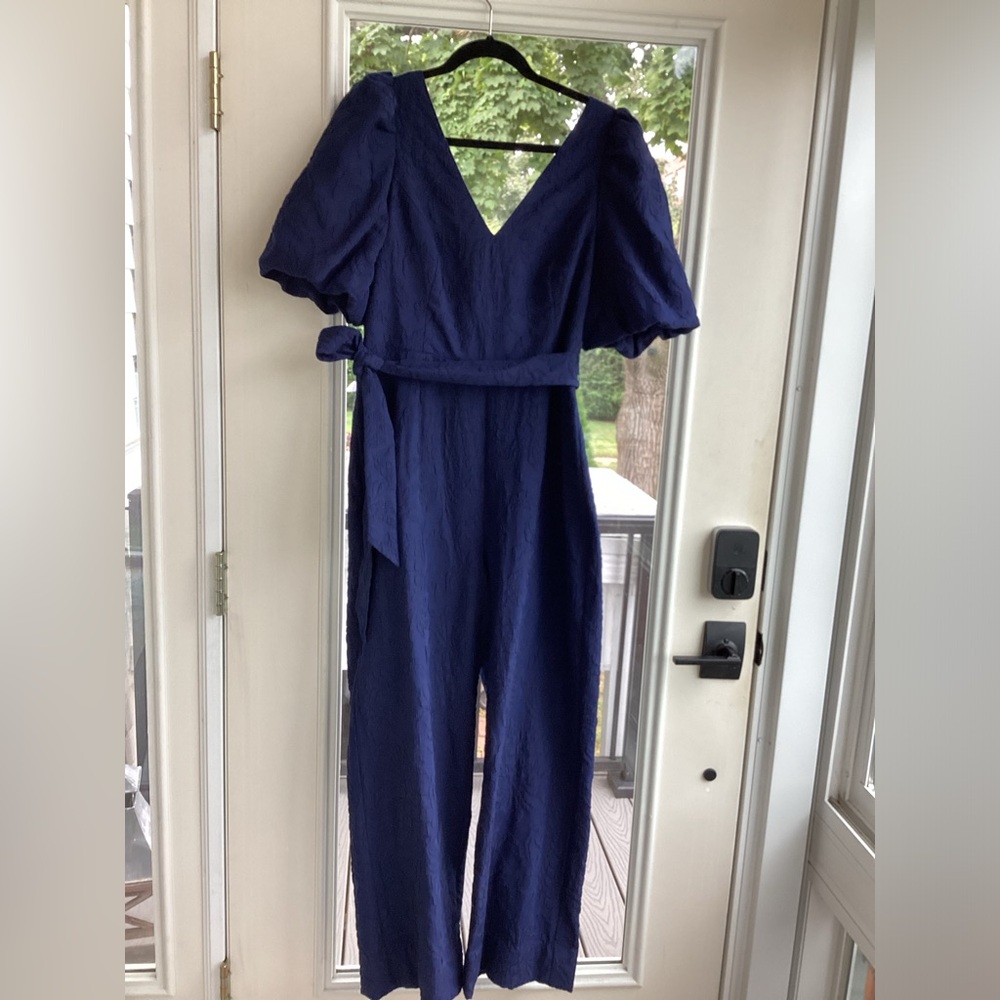 Lilly Pulitzer Jumpsuit Kirrabelle Navy Pineapple pucker size 12